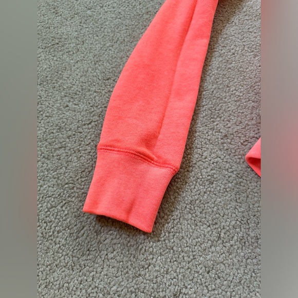 VS PINK Orange Slouchy Pullover Hoodie, Size Small - Picture 5 of 7